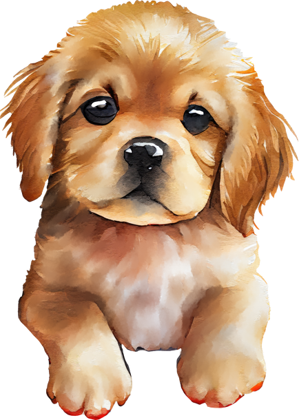 Labrador Puppy Dog Watercolor